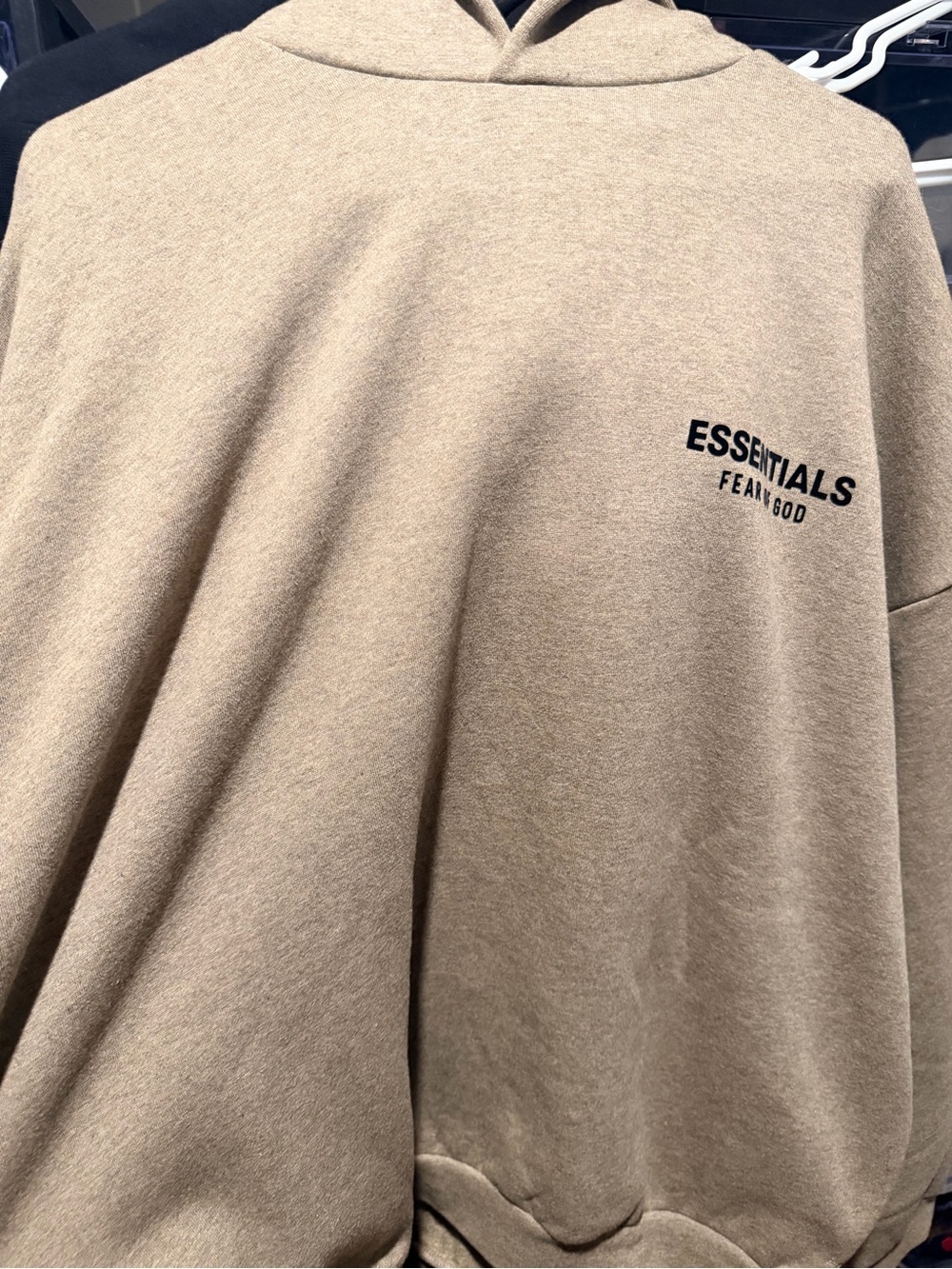 Fear of God Essentials Hoodie in Tan